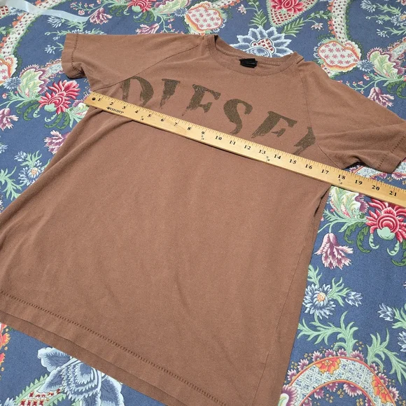 Diesel Men's Brown T-Shirt Size M - Picture 7 of 11